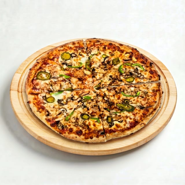Grilled Chicken Pizza.