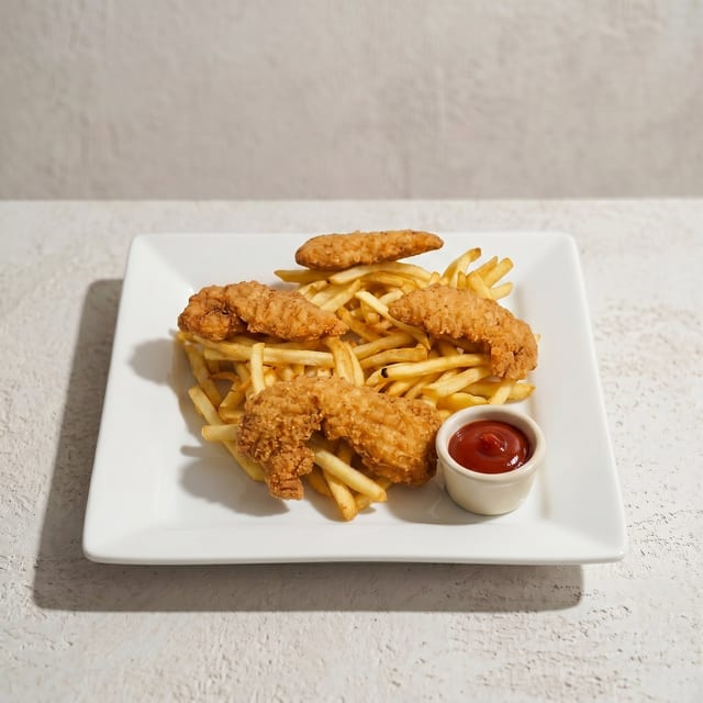 Chicken Tenders with Fries 2Pcs.