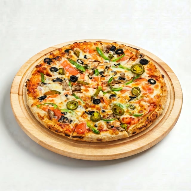 Veggie Combo Pizza.