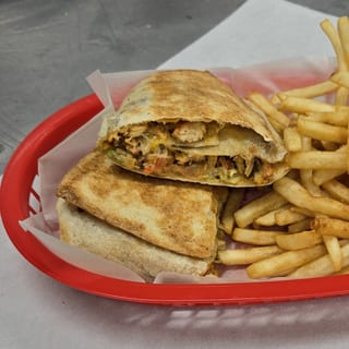 Chicken Wrap with Fries