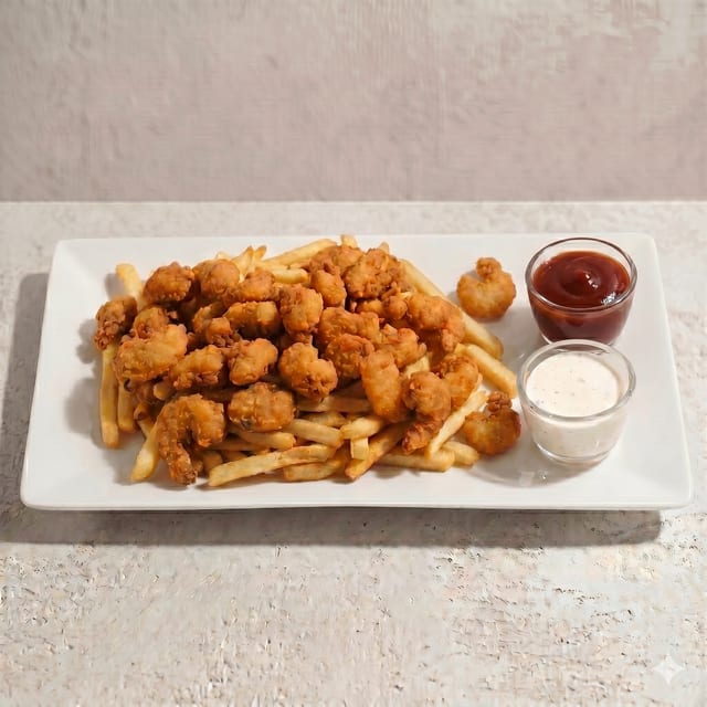 Popcorn Shrimp.
