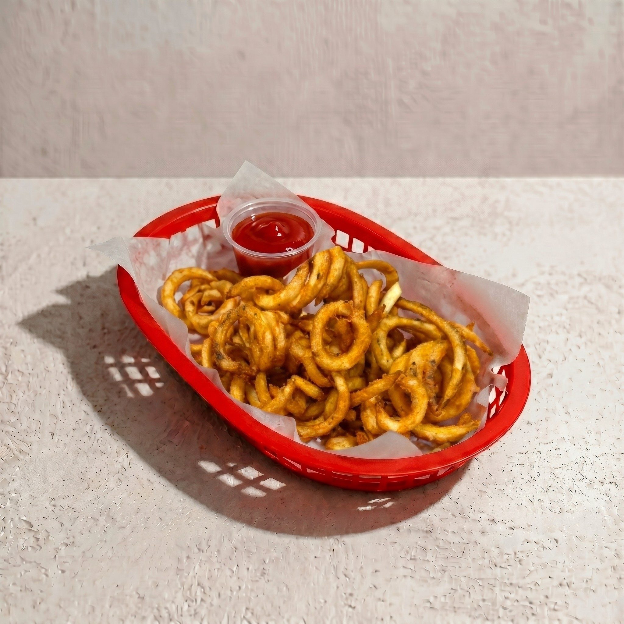 Seasoned Curly Fries.